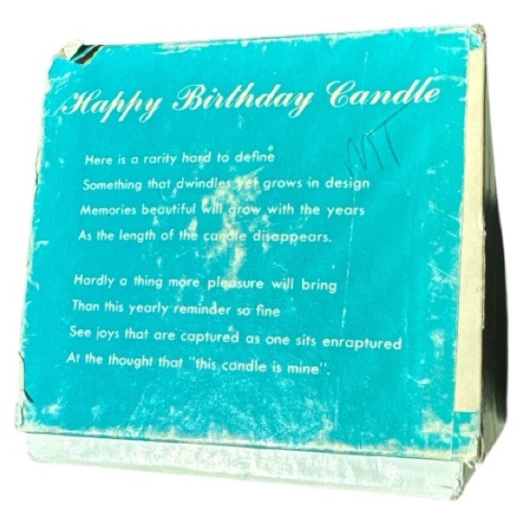 Vintage 1950s Penn Wax Works Happy Birthday Candle Ages 1-21 Original Box Unused - Picture 13 of 14